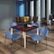 Regency Kahlo Square Table & Chair Sets, 48 W, 48 L, 29 H, Wood, Metal, Polypropylene Top, Mahogany TPL4848MHCM44BE - alternate 1